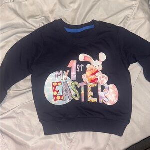 Kids Navy Blue 'My 1st Easter' Sweatshirt